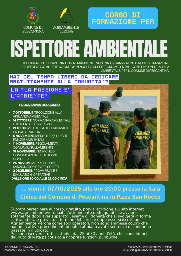 Pescantina: corso di formazione organizzato da Agriambiente Verona